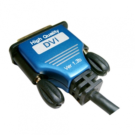 DVI 블루메탈 케이블 , DVI／M-HDMI19／M, Blue,4K 60Hz, 1.5M