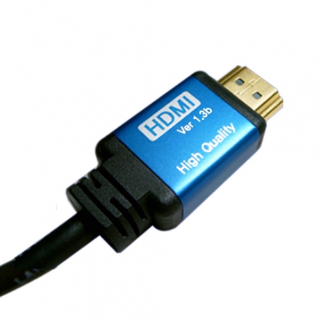 DVI 블루메탈 케이블 , DVI／M-HDMI19／M, Blue, 4K 60Hz, 3M