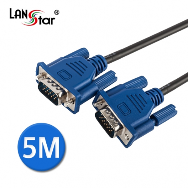 SEMI RGB 모니터케이블 , HDB15P M／M, 5M