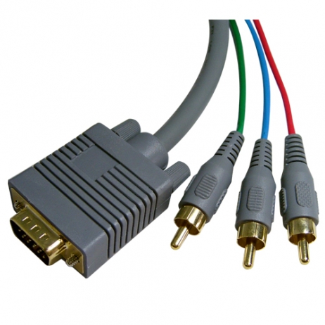 D[10310]RGB／3R케이블, HDB15P／M-3RCA／M, 15M 