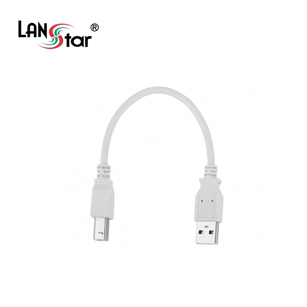 USB2.0케이블, A／M-B／M, 휴대용, 0.15M