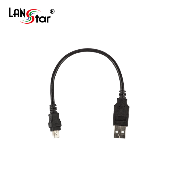 USB2.0미니케이블, USB A／M-5PIN Mini, 0.15M