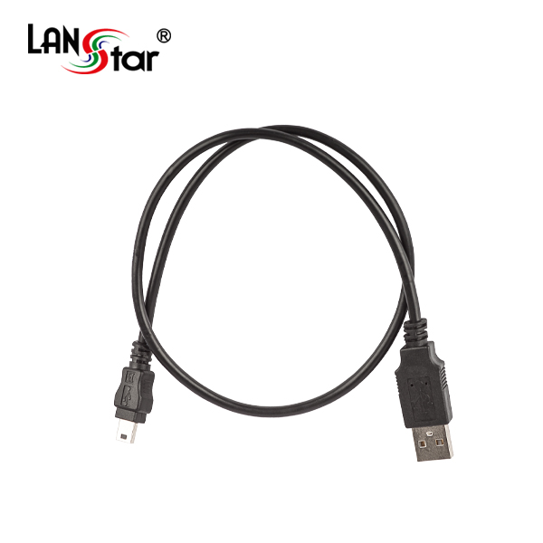 USB2.0미니케이블, USB A／M-5PIN Mini, 0.5M