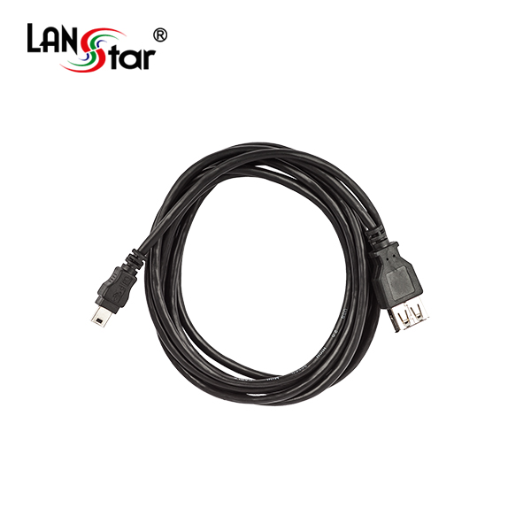 USB2.0미니케이블, USB A／F-5PIN Mini, 2M[ 10349]