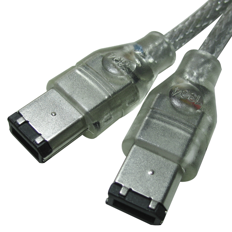 1394투명케이블 , 6P-6P ,M／M, 5M