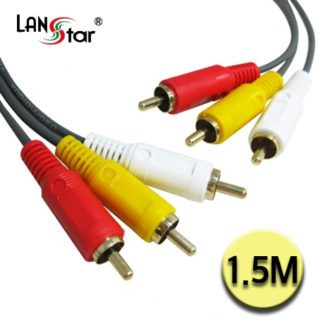 RCA케이블 , 3RCA M／M 1.5M