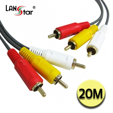 RCA케이블 , 3RCA M／M 20M