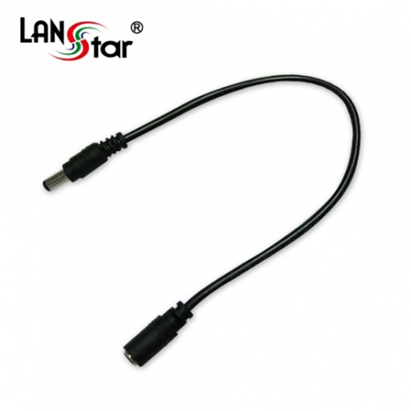 CCTV파워 젠더케이블 , DC5521/M-DC5521/F, 0.3M