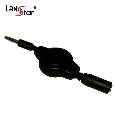 자동감김케이블 , AV케이블, 3.5ST M／F, 1M