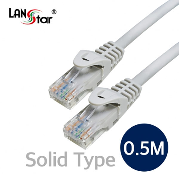 H-CAT.6 케이블 , UTP DIRECT, Solid, 50u, 0.5M