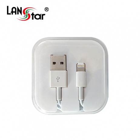아이폰5/6 USB TO 라이트닝 8핀 충전 데이타 화이트 케이스 케이블 1.5M