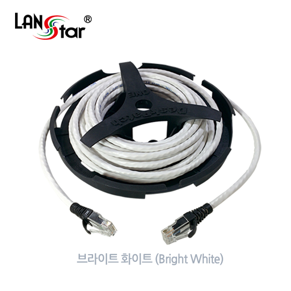 DESKPATCH CAT.6A, 10G UTP, with Cable Holder(홀더) 5M - Bright White