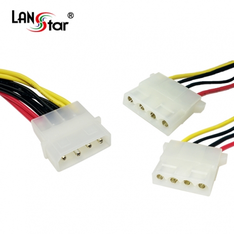 PC파워케이블 IDE to IDE*2, 5.25／M - 5.25 *2／F, 0.2m