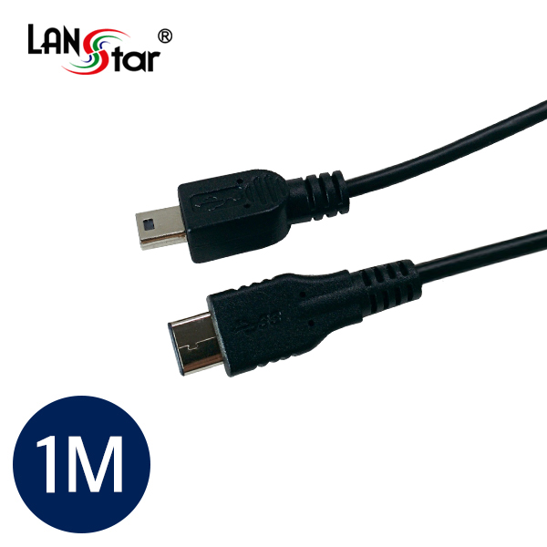 [USB 3.1] 케이블 USB 3.1 C/M-2.0 MINI 5P/M 1M Black
