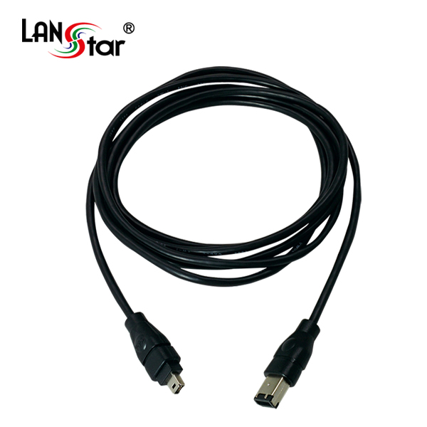1394케이블 , 4P-6P, Black, 2M