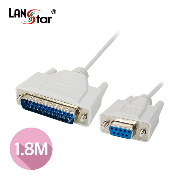 시리얼 케이블 DB9P/F-25P/M, 9핀-25핀 (BULK)