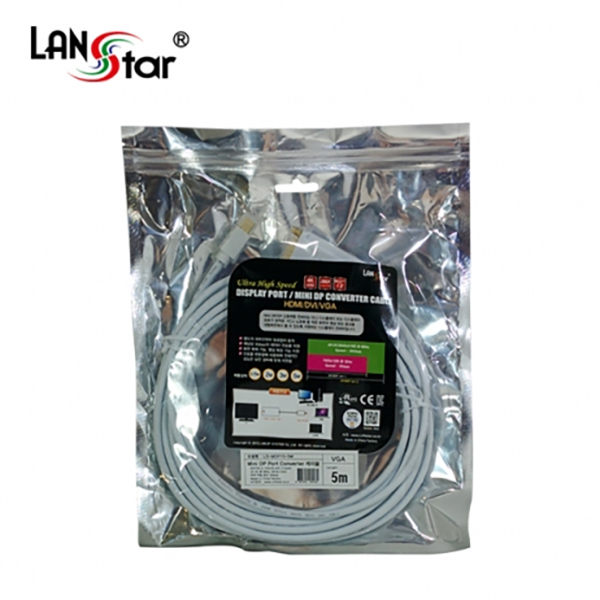 신호변환기, Mini 디스플레이 to VGA, 5M