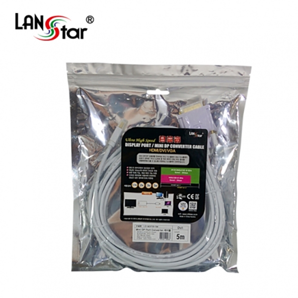 신호변환기, Mini 디스플레이 to DVI, 5M