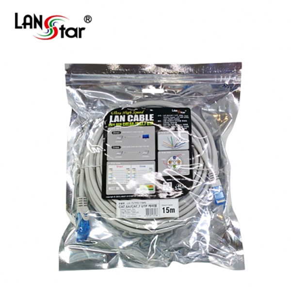 CAT.6A UTP/CAT.7 UTP 케이블, 26AWG COPPER, 500MHZ, 10G, 15M