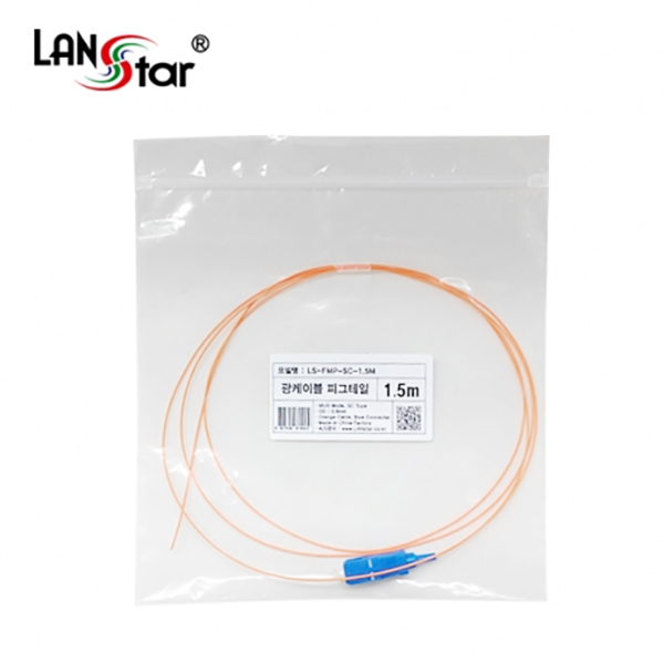 광케이블, LC Pig-Tail 멀티모드 (M／M), LC 피그테일 1.5M 주황색