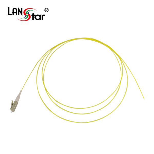 광케이블, LC Pig-Tail 싱글모드 (S／M), LC 피그테일 1.5M 노랑색