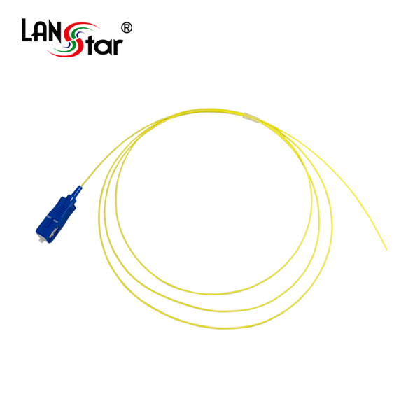 광케이블, SC Pig-Tail 싱글모드 (S／M), SC 피그테일 1.5M 노랑색