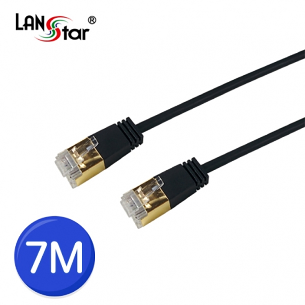 CAT.7 SSTP Slim 케이블, 36AWG, TPE, DIRECT 7M, BLACK