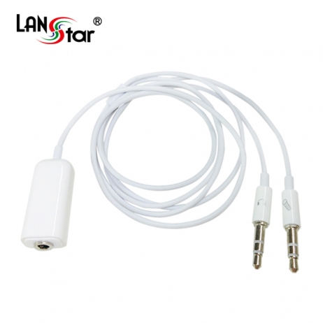 PC 헤드셋 변환케이블 White 0.7M