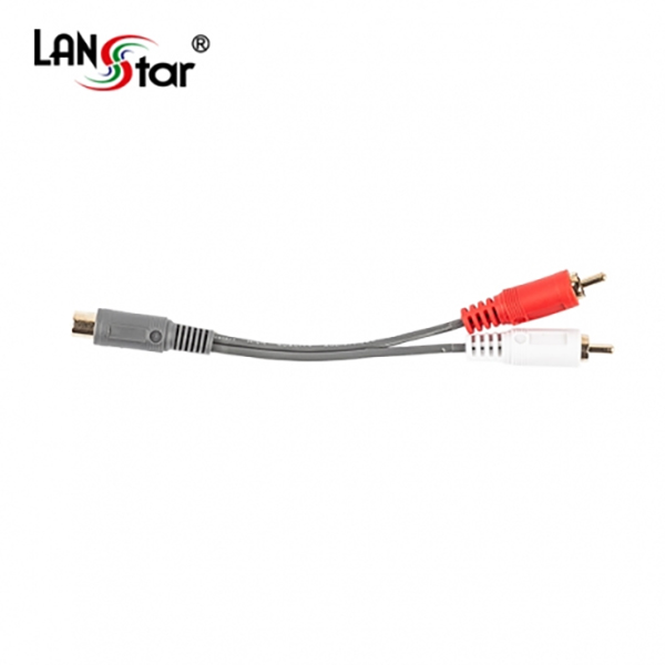 젠더케이블 , 1RCA／F-2RCA／M, 0.15M