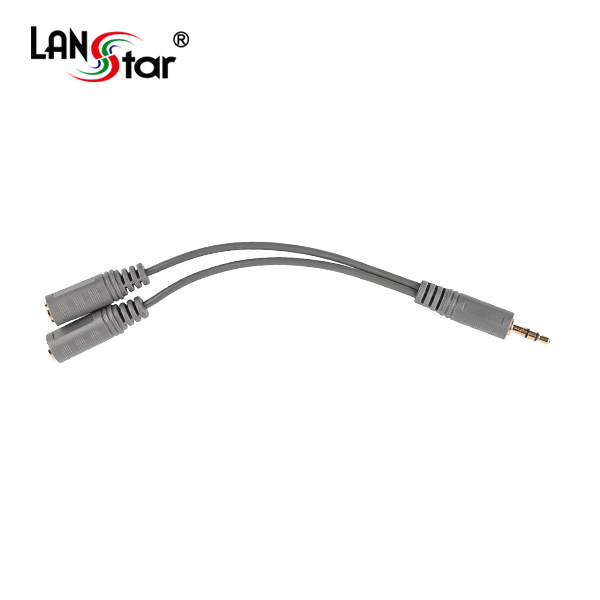 젠더케이블 ,3.5ST(M)-3.5ST(F)*2 0.15M