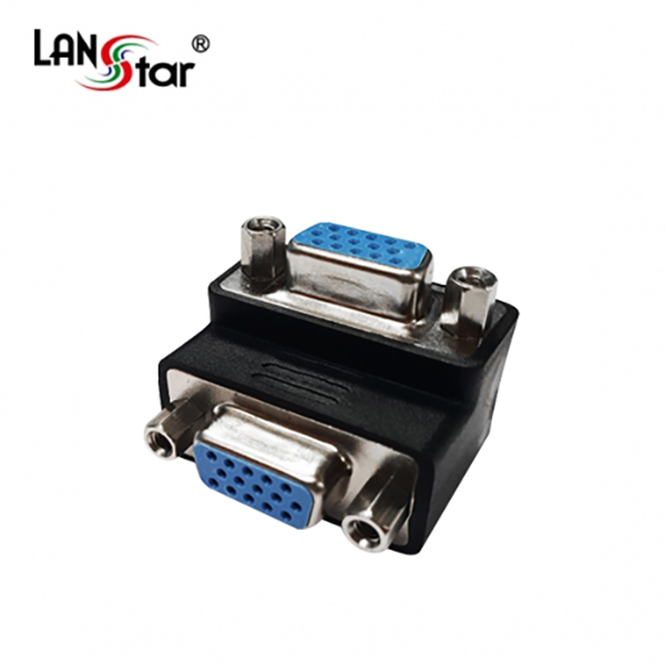 젠더Changer , HDB15P F/F, 3열, 90도 꺽임