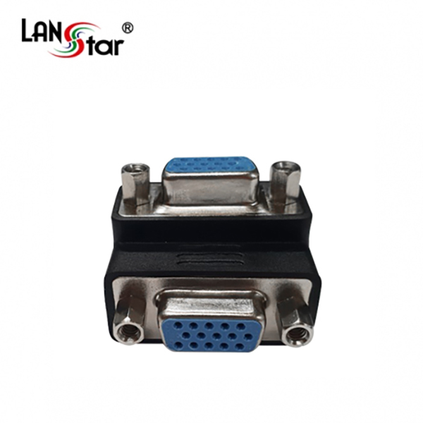 젠더Changer , HDB15P F/F, 3열, 90도 꺽임