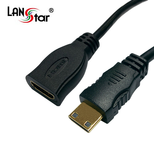 미니HDMI케이블 , HDMI A/F-Mini C/M, 4K 60Hz, 0.15M