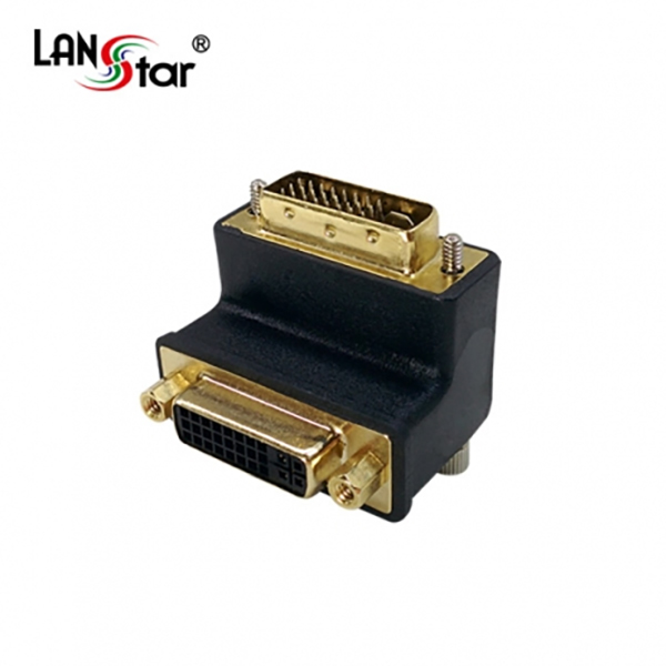 DVI젠더Changer , DVI 24＋5 M／F, 90도 꺽임
