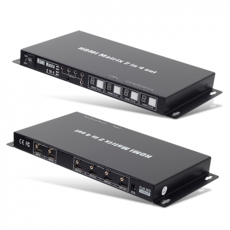 HDMI 1.4V 매트릭스 입력 2P 출력 4Port, 3D지원 -단종-