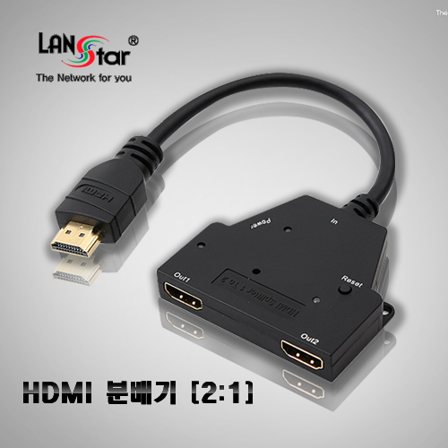 HDMI 1.4V 1:2 분배기, Cable Type 3D지원