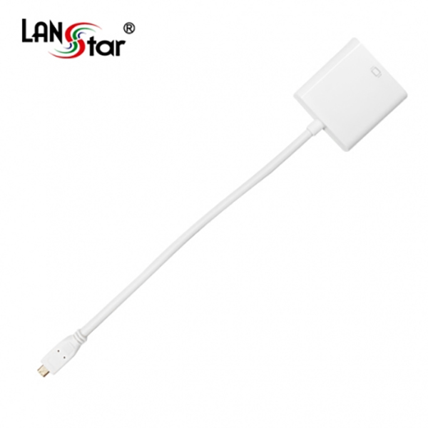 MICRO HDMI TO VGA 컨버터/영상/오디오미지원 0.15M, 보급형