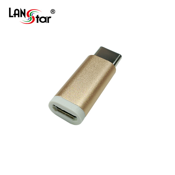 [USB 3.1] 변환젠더, USB 3.1 C/M-Micro B/F, 골드Metal-G