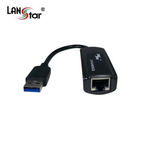 휴대용랜카드 , Realtek USB3.0 10/100/1000M Ethernet LS-GLAN30CB 블랙