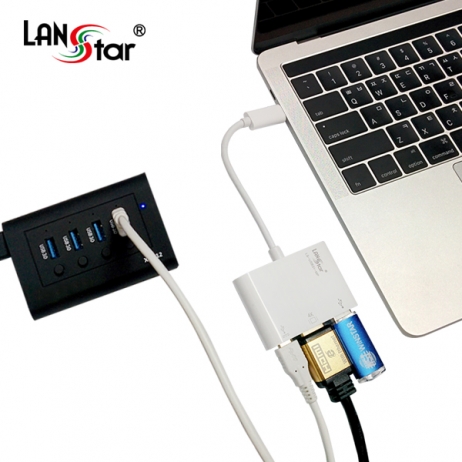 USB 3.1 To HDMI (4k지원) 멀티포트 ,3.0허브+3.1충전허브 내장--단종--