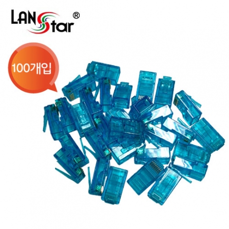 D[40631]모듈러콘넥터, RJ-45, CAT.5E UTP, Blue