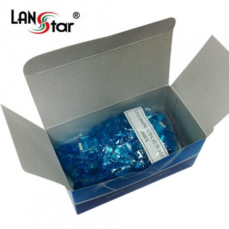 D[40631]모듈러콘넥터, RJ-45, CAT.5E UTP, Blue