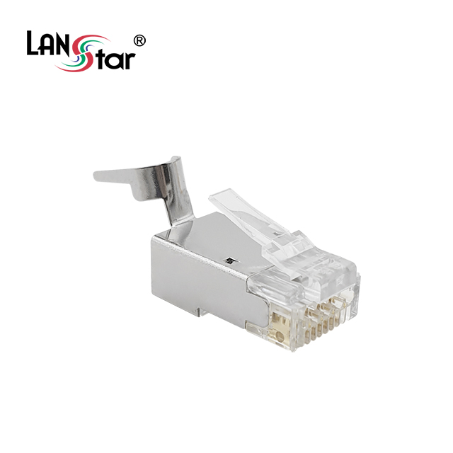 모듈러콘넥터, CAT.7, STP, 50u, 8P8C, Insert, 실버콘넥터 (낱개 : 1박스 수량)