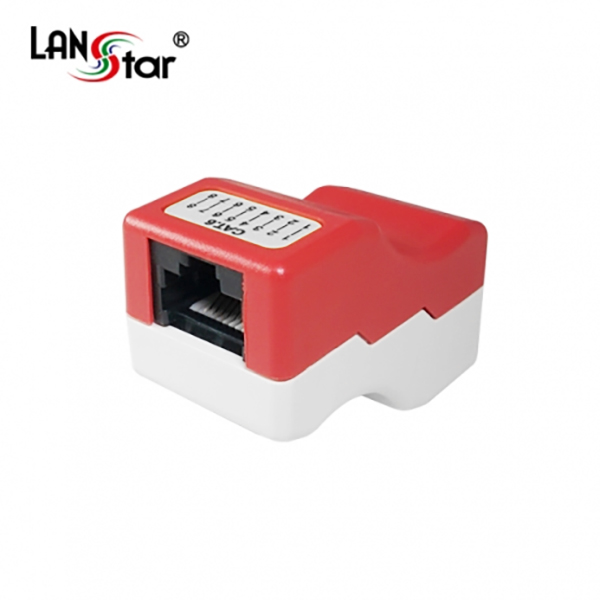 CAT.6커플러 , I형, RJ-45, 적색/흰색 대만산
