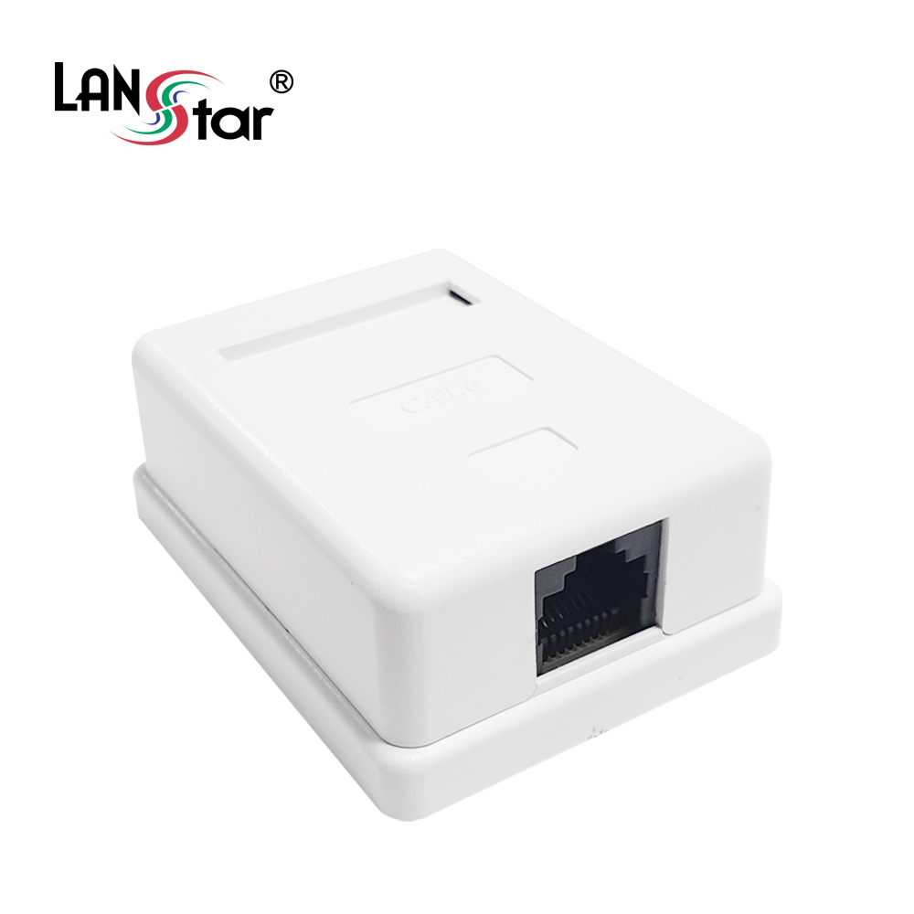 돌출형아웃렛 1port, CAT.6, 모듈포함, PCB 보급형