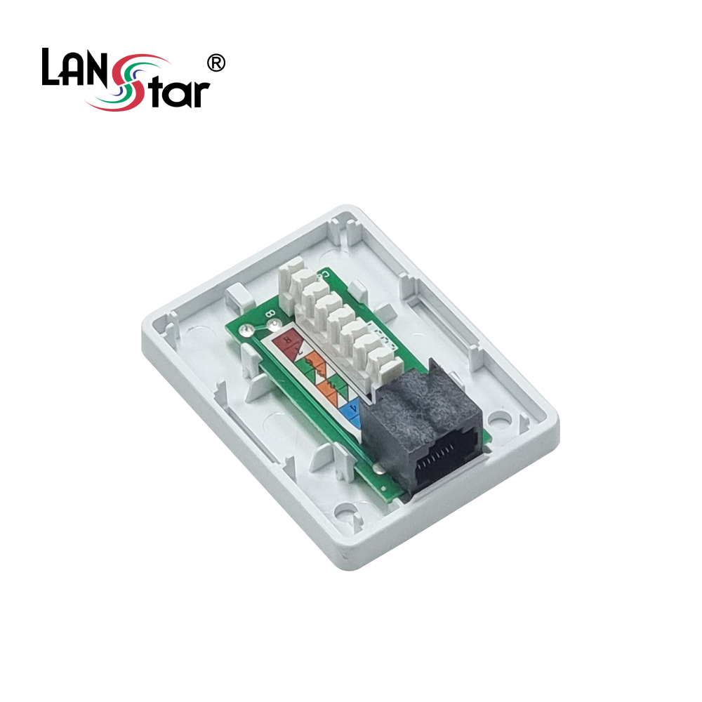 돌출형아웃렛 1port, CAT.6, 모듈포함, PCB 보급형