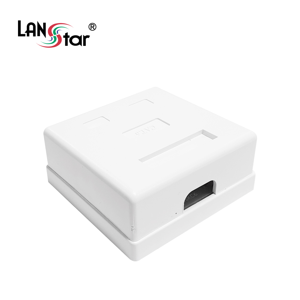 돌출형아웃렛 2port, CAT.6, 모듈포함, PCB 보급형