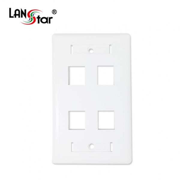 삽입형아웃렛 , Wall plate 4port