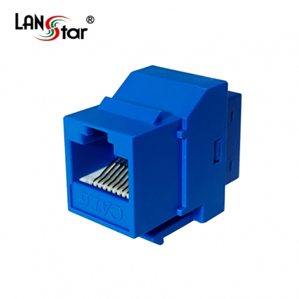 키스톤 장착형 커플러, CAT.6, UTP, I형, RJ45, UL규격, Blue, 대만산