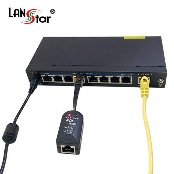 POE 전원 테스터기, 케이블 분리형, LS-POEC,